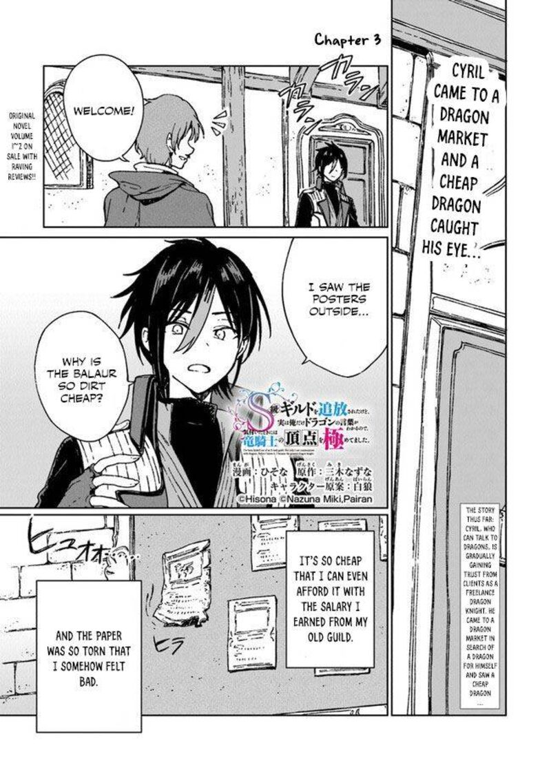 S Kyuu Guild Wo Tsuihousareta Kedo Jitsu Wa Ore Dake Dragon No Kotoba Ga Wakaru No De Kidzuita Toki Ni Wa Ryuu Kishi No Chouten Wo Kiwametemashita 3 2