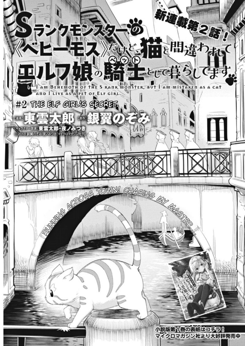 S Rank Monster No Behemoth Dakedo Neko To Machigawarete Erufu Musume No Kishi Pet Toshite Kurashitemasu 2 1