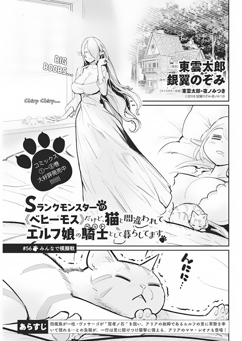 S Rank Monster No Behemoth Dakedo Neko To Machigawarete Erufu Musume No Kishi Pet Toshite Kurashitemasu 56 1