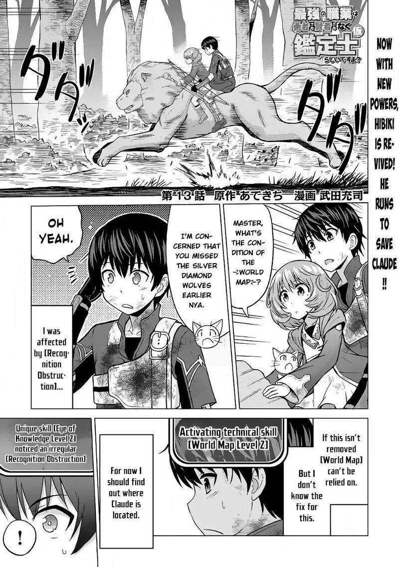Saikyou No Shokugyou Wa Yuusha Demo Kenja Demo Naku Kanteishi Kari RashII Desu Yo 13 1