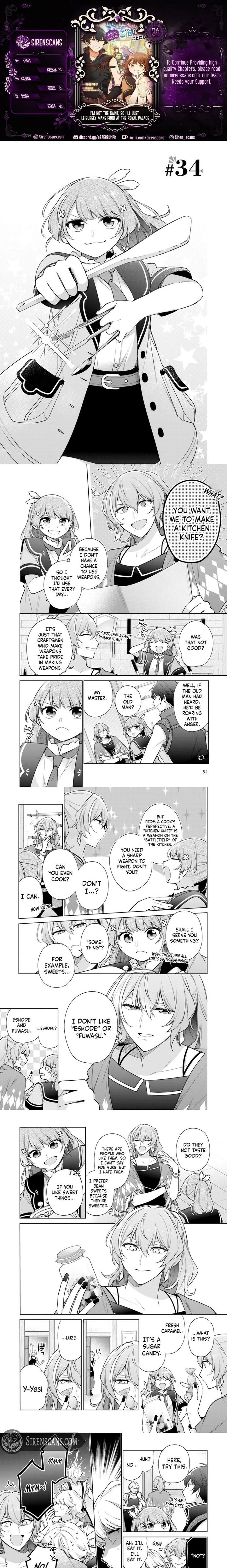 Seijo Ja Nakatta No De Oukyuu De Nonbiri Gohan Wo Tsukuru Koto Ni Shimashita 34 1