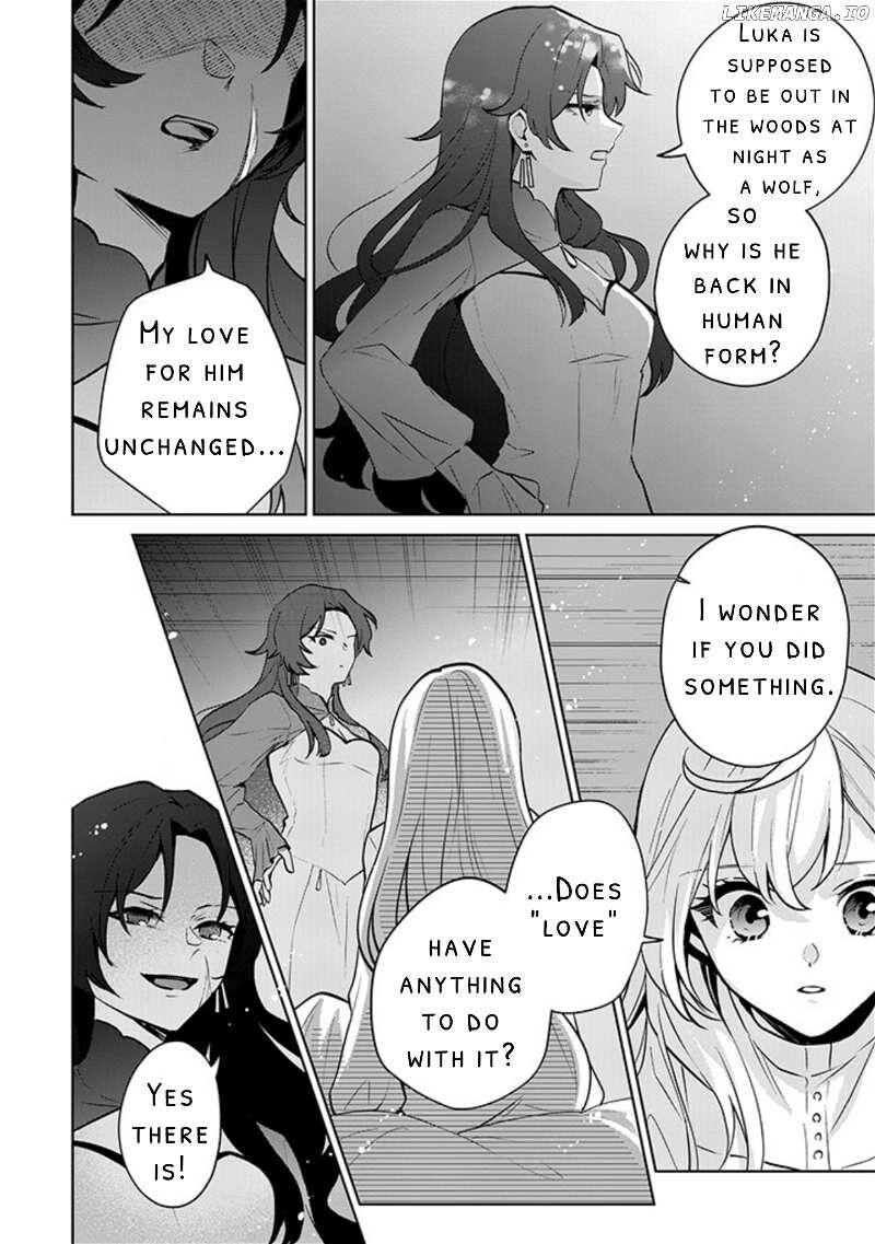 Seishin Seijo Konyaku Hakisareta Tsuihou Seijo Desu Ga Ookami Ouji No Noroi Wo Toite Dekiaisaretemasu Imasara Kuni Ni Modorette Iwarete Mo Osoi Desu 12 22