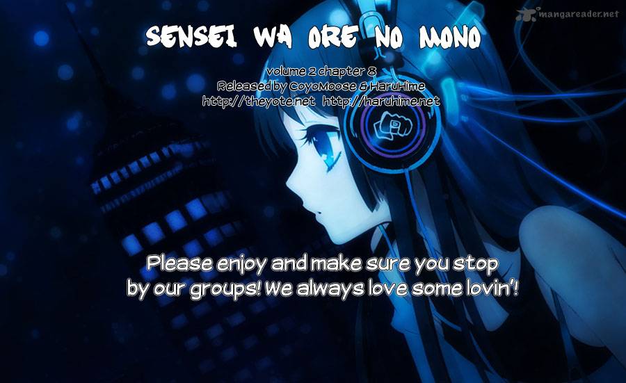 Sensei Wa Ore No Mono 8 1