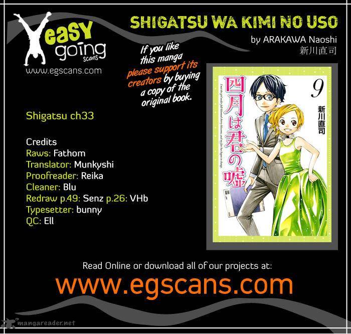 Shigatsu Wa Kimi No Uso 33 1
