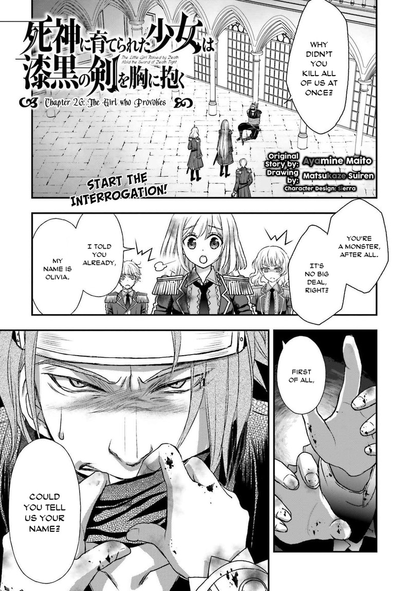 Shinigami Ni Sodaterareta Shoujo Wa Shikkoku No Tsurugi Wo Mune Ni Idaku 26 1