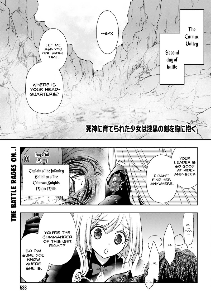 Shinigami Ni Sodaterareta Shoujo Wa Shikkoku No Tsurugi Wo Mune Ni Idaku 35 1