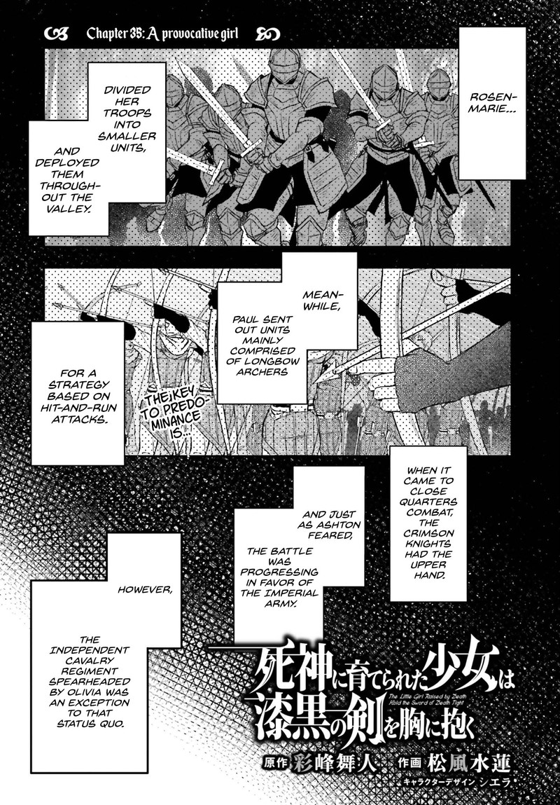Shinigami Ni Sodaterareta Shoujo Wa Shikkoku No Tsurugi Wo Mune Ni Idaku 35 3
