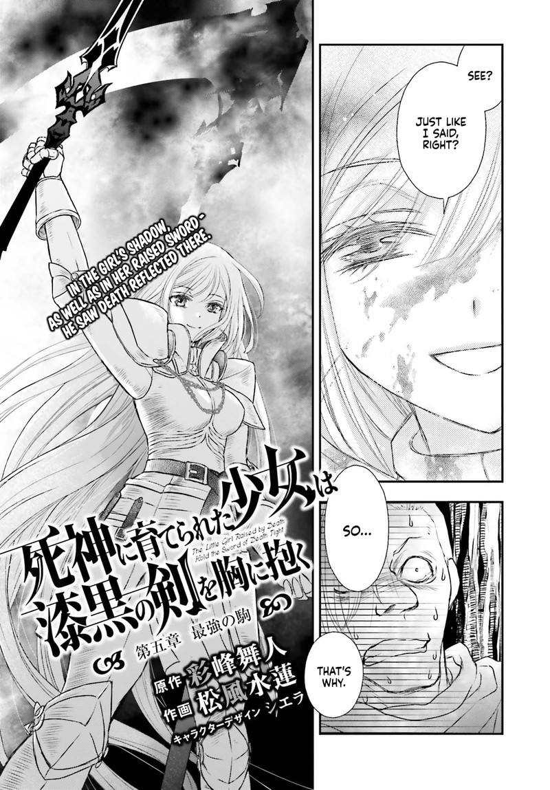 Shinigami Ni Sodaterareta Shoujo Wa Shikkoku No Tsurugi Wo Mune Ni Idaku 5 3