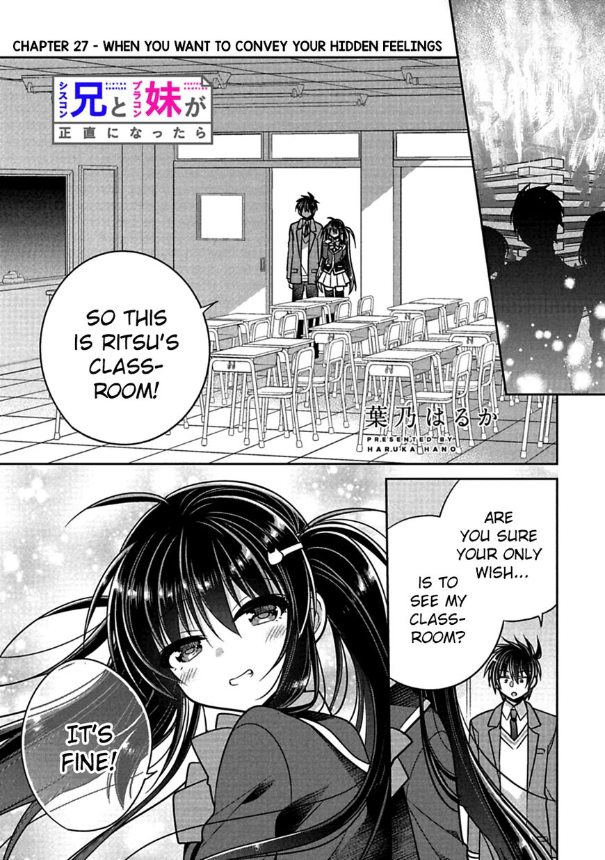 Siscon Ani To Brocon Imouto Ga Shoujiki Ni Nattara 27 1
