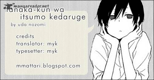Tanaka Kun Wa Itsumo Kedaruge 1 18