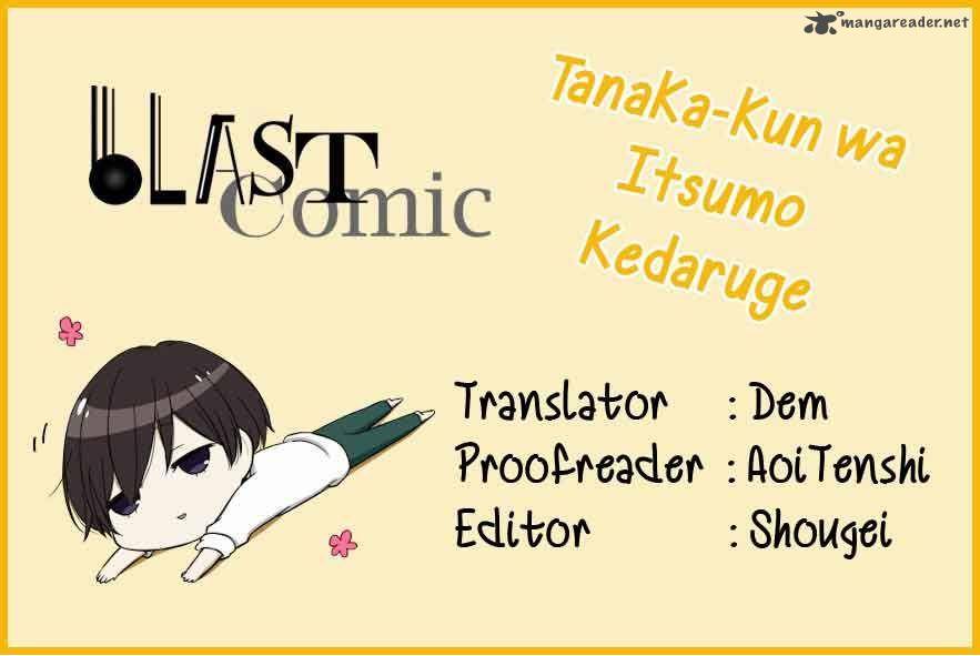 Tanaka Kun Wa Itsumo Kedaruge 10 1