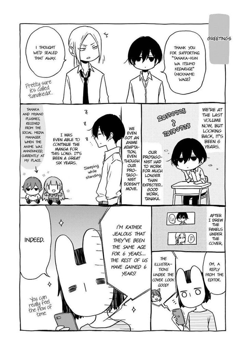 Tanaka Kun Wa Itsumo Kedaruge 140 20