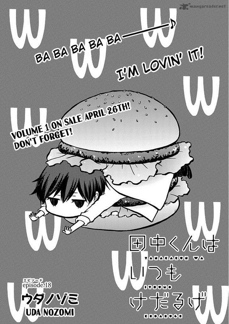 Tanaka Kun Wa Itsumo Kedaruge 18 2