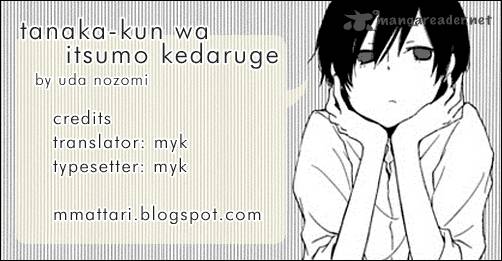 Tanaka Kun Wa Itsumo Kedaruge 5 16