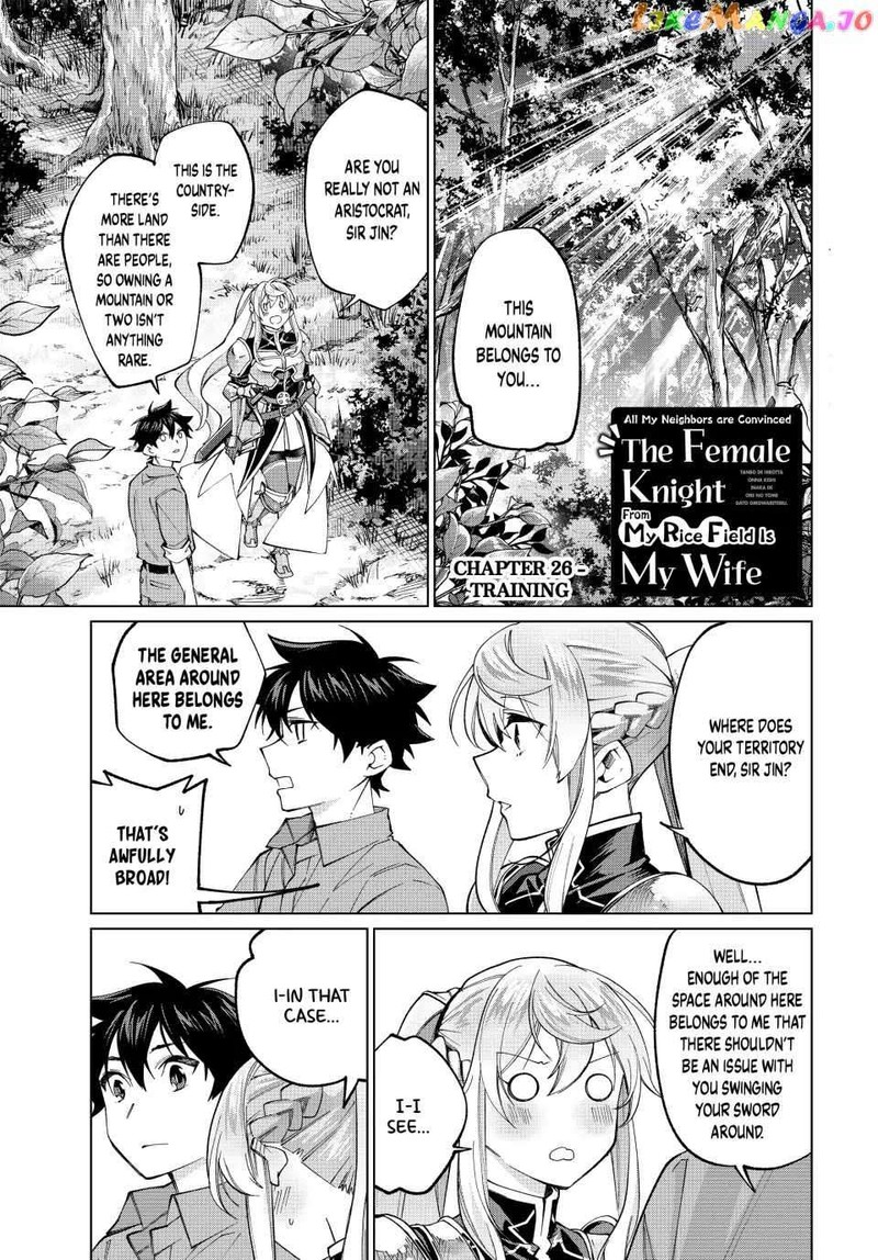 Tanbo De Hirotta Onna Kishi Inaka De Ore No Yome Da To Omowareteiru 26 1