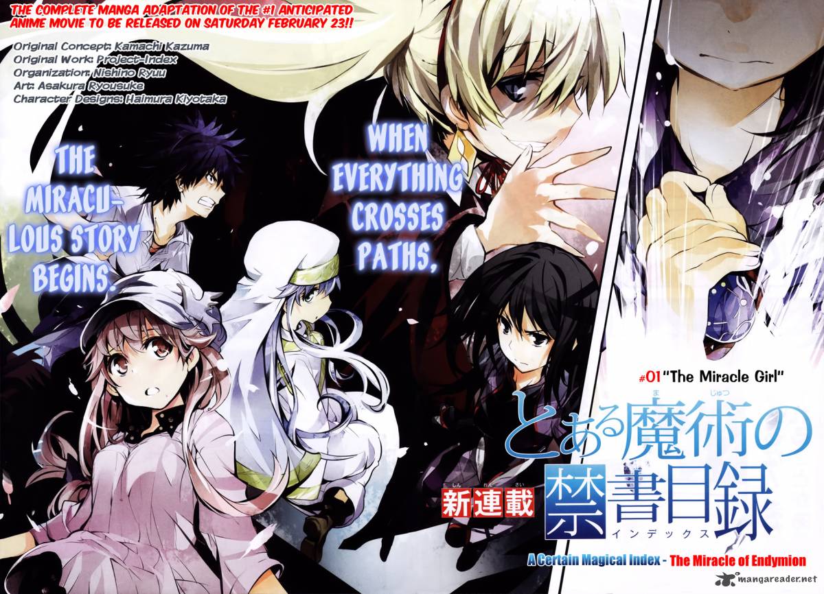 To Aru Majutsu No Kinsho Mokuroku Endymion No Kiseki 1 3