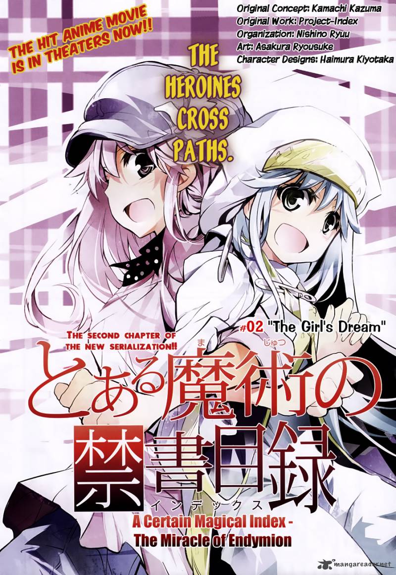 To Aru Majutsu No Kinsho Mokuroku Endymion No Kiseki 2 2