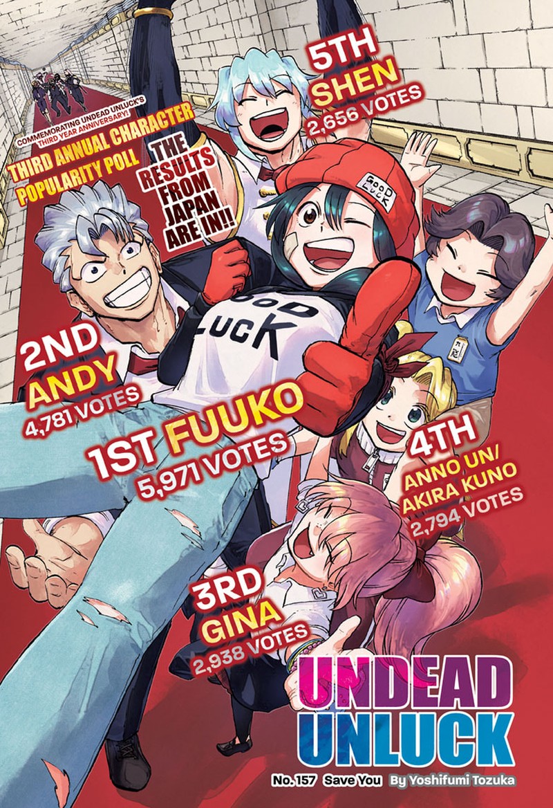 Undead Unluck 157 1